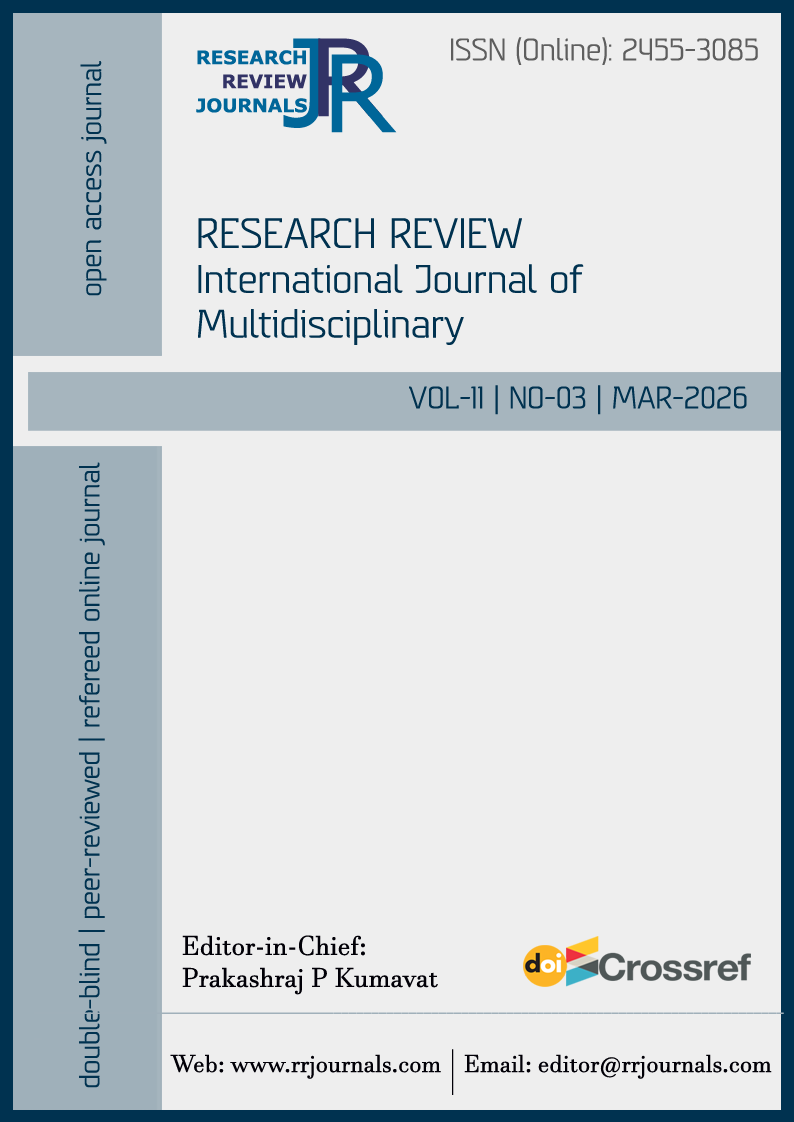 					View Vol. 11 No. 3 (2026): RESEARCH REVIEW International Journal of Multidisciplinary
				